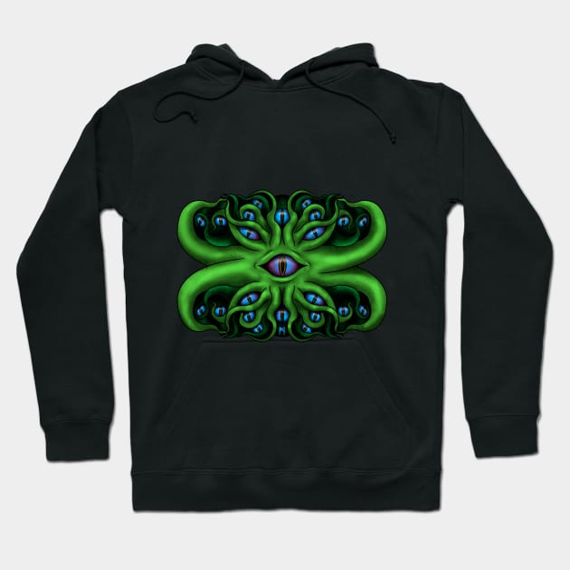 Lovecraftian Pattern Hoodie by MiguelFirewolf